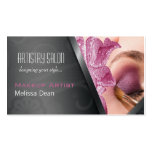 Makeup Artist Stylish Salon Business Card