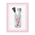 Makeup Brushes Postcard