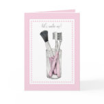 Makeup Brushes Sorry Card