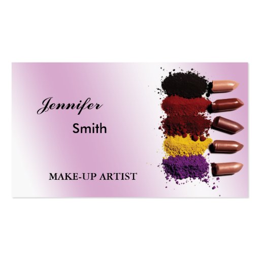 Makeup Business Card (front side)