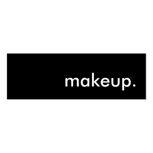 makeup. business card templates