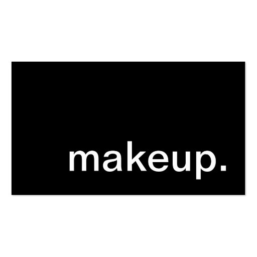 makeup. business card templates