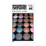 Makeup colorful eyeshadow postage stamp
