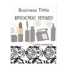 Makeup & Facial  Appointment Reminder Post Card
