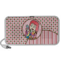 Makeup Girl ipad iphone Mini Speaker doodle