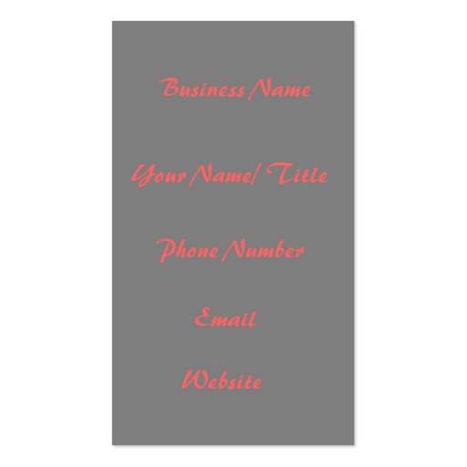 Makeup Is Beauty Business Card (back side)