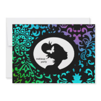 Makeup Party Invitation Butterfly GBP Woman