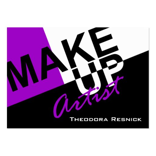 Makeup Pro III Cosmetics Artist chubby Business Card Templates