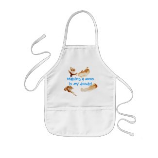 Making a Mess is My Doody custom toddler baby bib apron