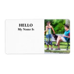 Making a New Friend in the Park Shipping Label
