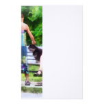 Making a New Friend in the Park Customized Stationery