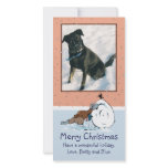 "Making A Snowman" Photo Card