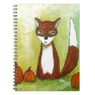 Making Choices Woodland Fox Art Painting Note Books