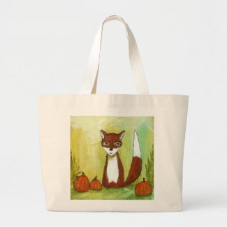 Making Choices Woodland Fox Art Painting Tote Bag