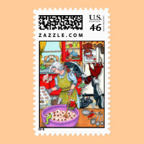 making cookies stamps