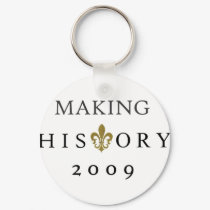 MAKING HISTORY 2009 WHODAT NATION keychains
