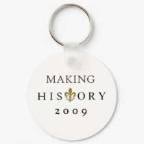 MAKING HISTORY 2009 WHODAT NATION keychains