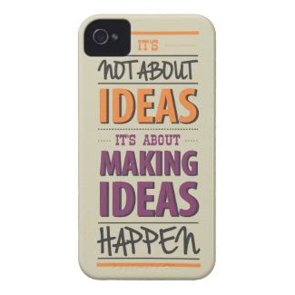 "Making ideas happen" quote Iphone 4 Covers