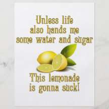Making Lemonade Custom Flyer