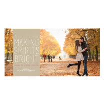 Making Spirits Bright - Navy and Fuschia photo cards
