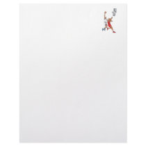 making the shot basketball design letterhead template