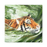 Making Waves - Swimming Tiger Magnet magnets