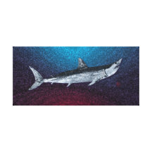 Mako In The Deep Canvas Prints