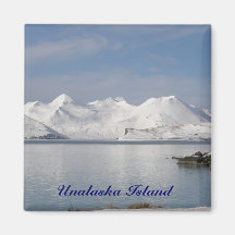 Makushin Mountains in Winter Fridge Magnets