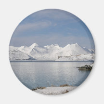 Makushin Mountains in Winter Fridge Magnets