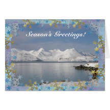 Makushin Mountains in Winter Greeting Cards