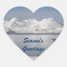 Makushin Mountains in Winter Round Sticker