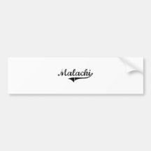Malachi Classic Style Name Bumper Sticker