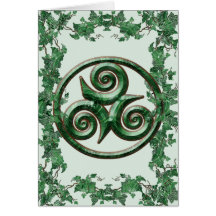 Malachite Ivy Triskel Cards