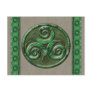 Malachite Triskel Post Cards