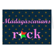 Malagasys Rock - Cute Pink Greeting Card