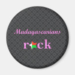 Malagasys Rock - Cute Pink Fridge Magnets