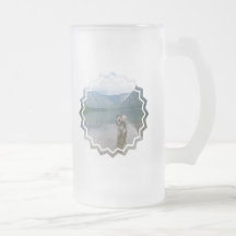 Malamute Dog Frosted Beer Mug