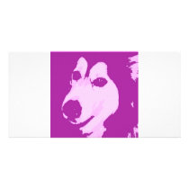 Malamute Dog Personalized Photo Card