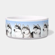 Malamute Husky Dogs Pet Bowl petbowl