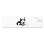 MALAMUTE SMILE bumper stickers
