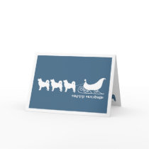 Malamutes Pulling Santa's Sleigh cards by purelypups Malamutes Pulling Santa's Sleigh cards