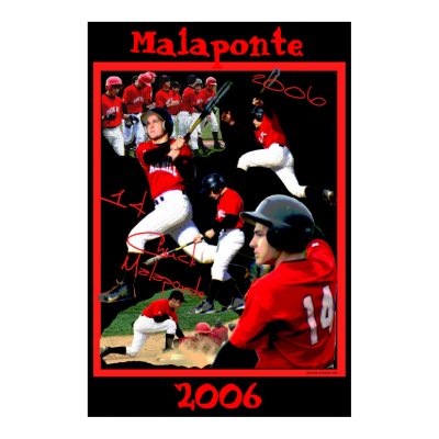 Malaponte Freshman Baseball Poster by picturepizzazz