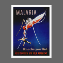 Malaria Kills postcards