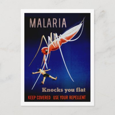 Malaria Kills Postcards