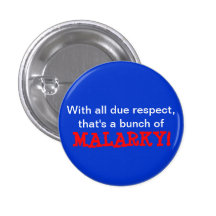 "Malarky!" Button