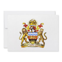 Malawi Coat of Arms Custom Invitations