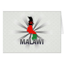 Malawi Flag Map 2.0 Card