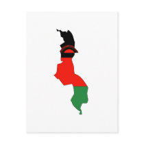 Malawi flag map postcards by FlagStore Malawi flag map postcards