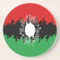 Malawi Gnarly Flag coasters