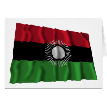 Malawi Waving Flag Greeting Card